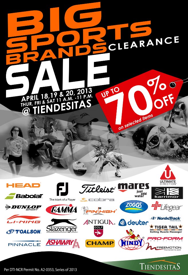 Big Sports Brands Clearance Sale @ Tiendesitas April 2013