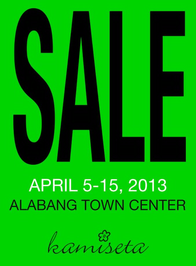 Kamiseta Alabang Town Center Sale April 2013