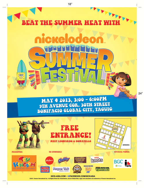 Nickelodeon Summer Festival @ Bonifacio Global City May 2013