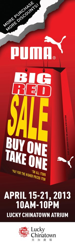 Puma Big Red Sale @ Lucky Chinatown Mall April 2013