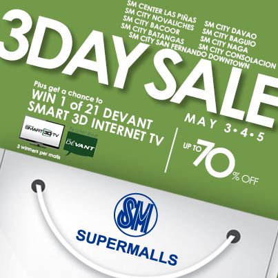 SM Supermalls 3-Day Sale May 2013