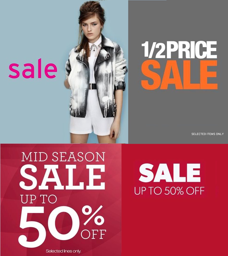 Topshop, Topman, Dorothy Perkins & Warehouse Mid-Season Sale April - May 2013