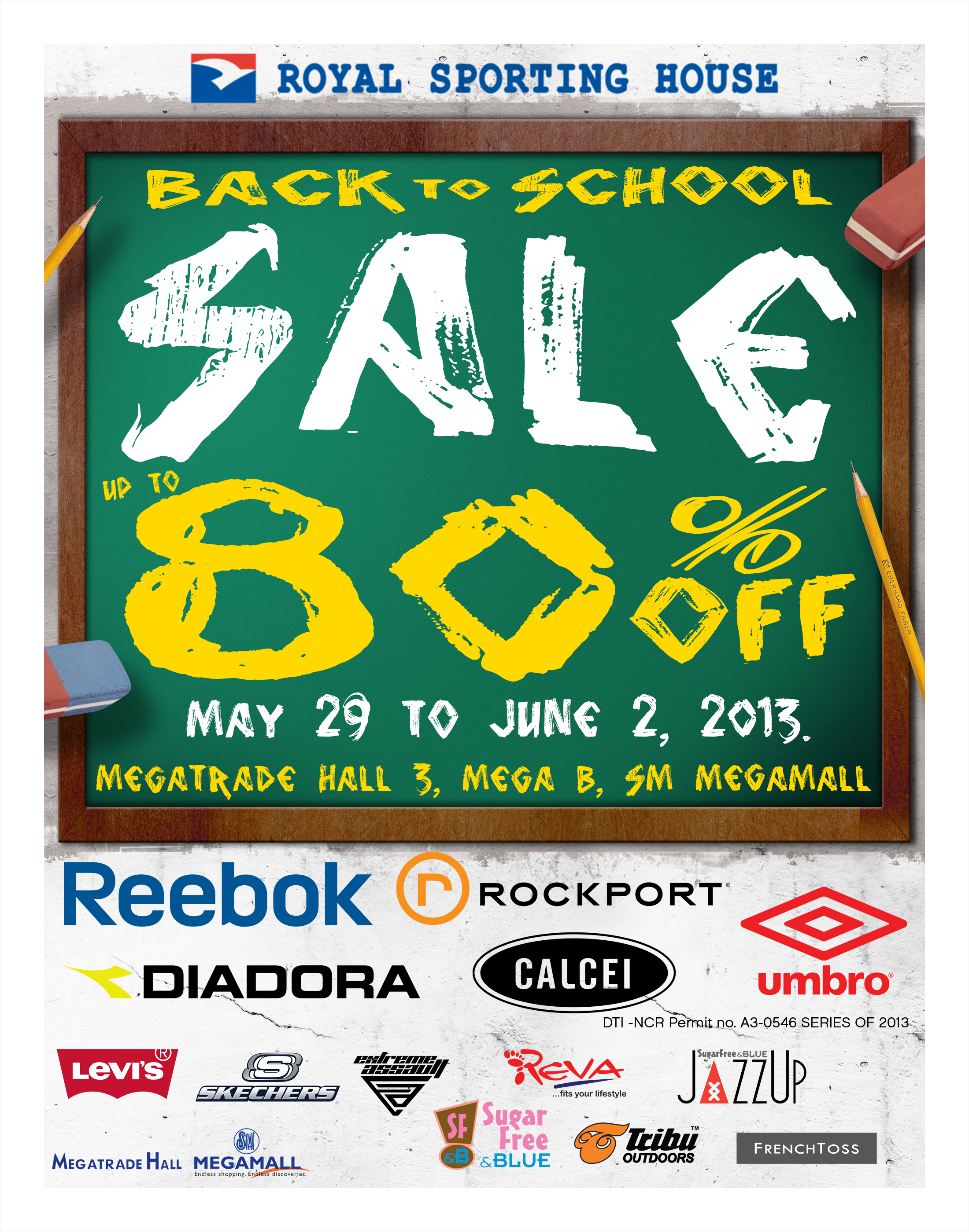 Royal Sporting House Back To School Sale @ SM Megatrade Hall May - June 2013