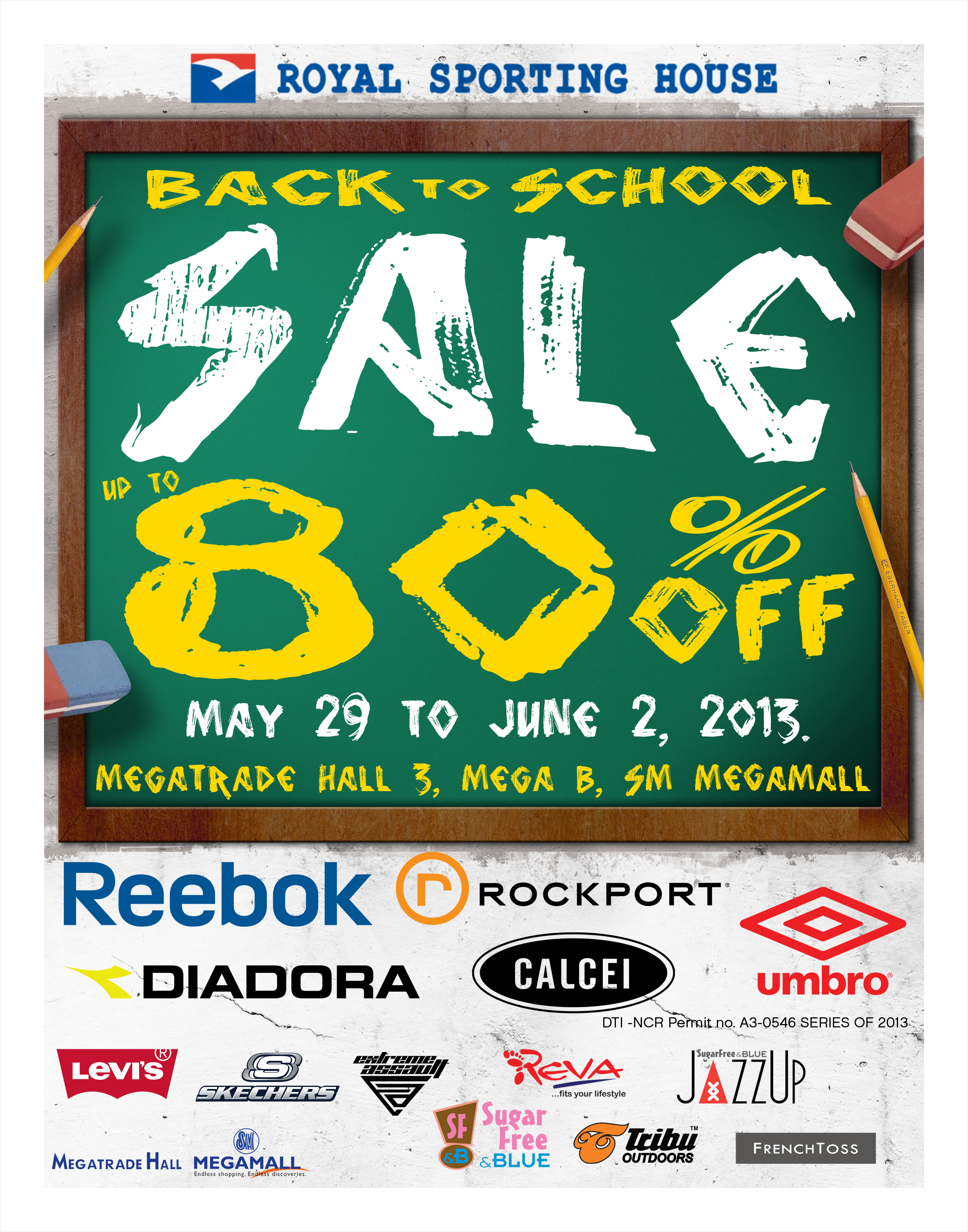 Royal Sporting House Back to School Sale @ SM Megatrade Hall May - June 2013