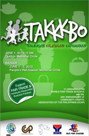 Run and Shop for Fair Trade Bazaar @ Quezon Memorial Circle May - June 2013