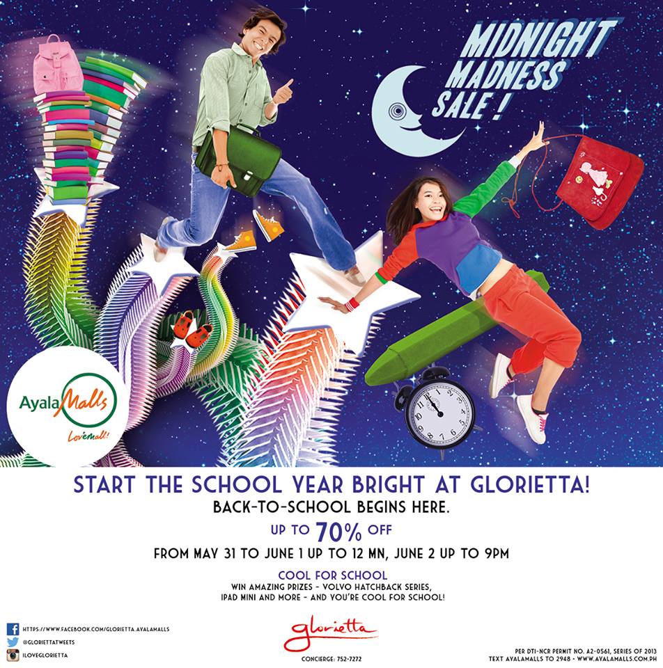 Glorietta Midnight Madness Sale May - June 2013