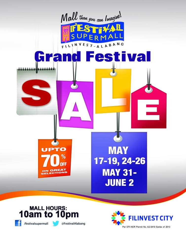 Grand Festival Sale @ Festival Supermall May - June 2013