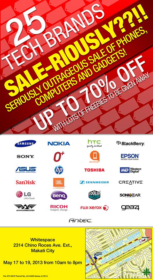 Sale-riously Tech Sale @ Whitespace Makati May 2013