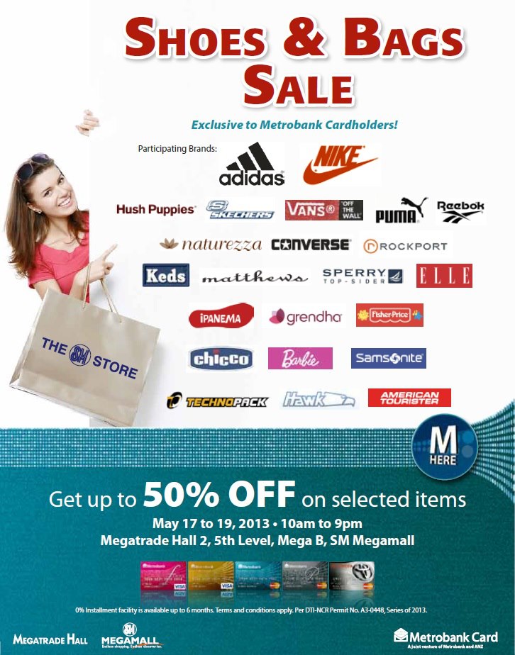 Shoes & Bags Sale @ SM Megatrade Hall May 2013