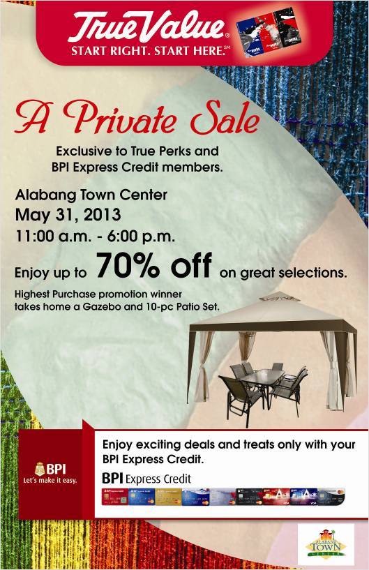 True Value Private Sale @ Alabang Town Center May 2013