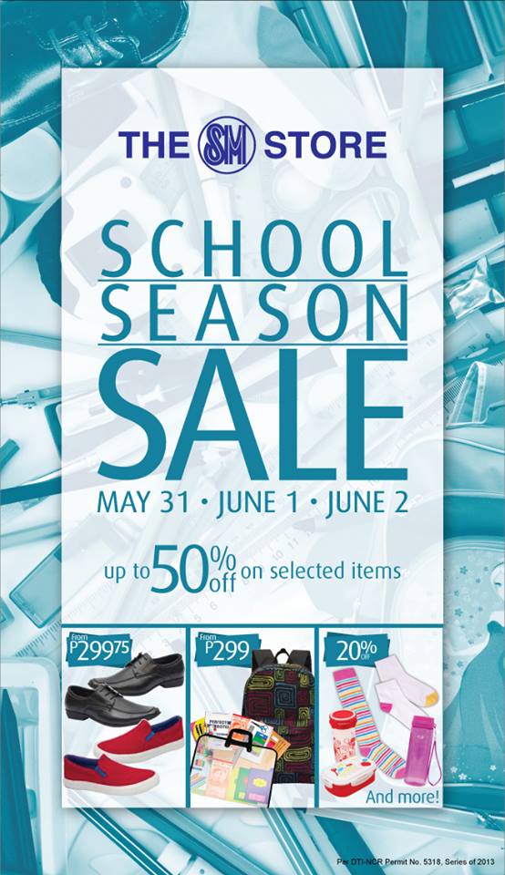 The SM Store School Season Sale May - June 2013