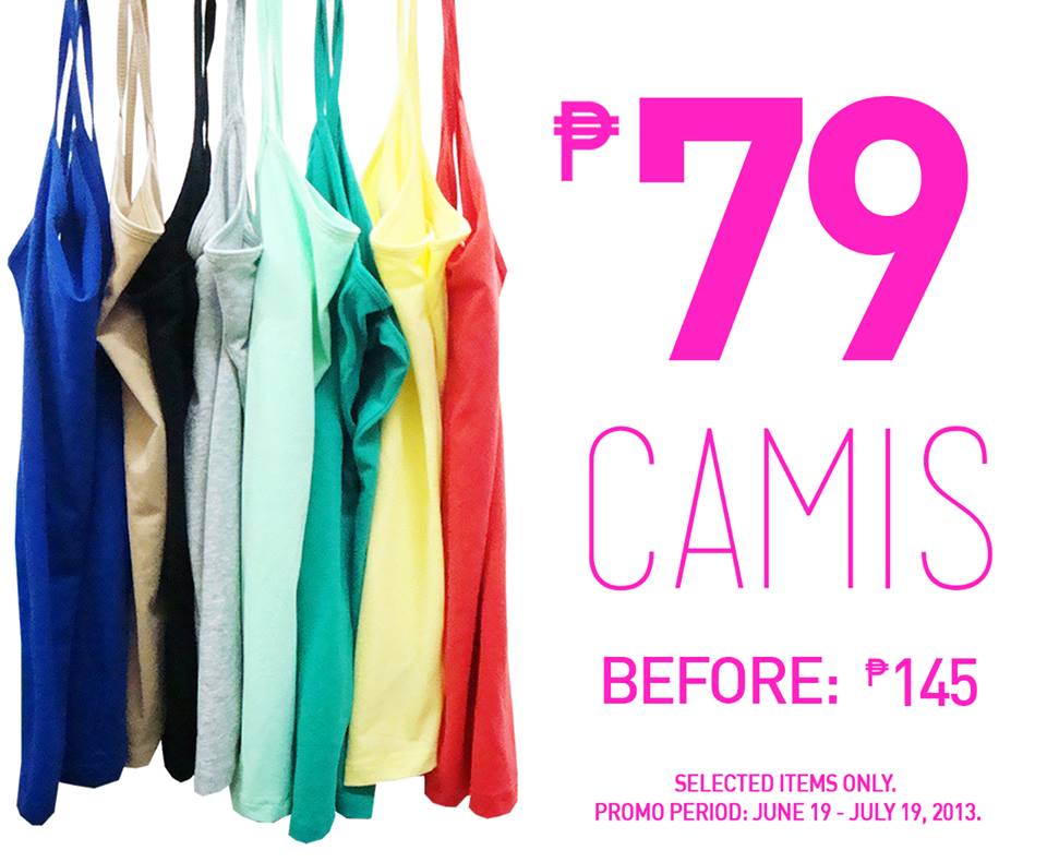 Forever 21 Basic Camis Sale June - July 2013