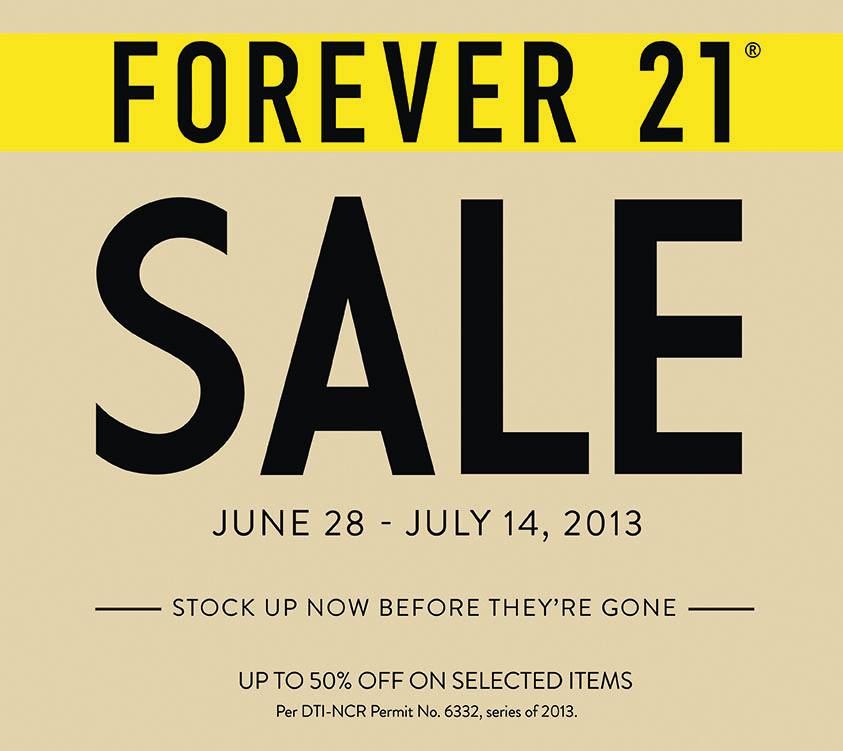 Forever 21 End of Season Sale June - July 2013