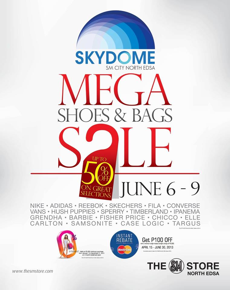 Mega Shoes & Bags Sale @ SM City North Edsa June 2013