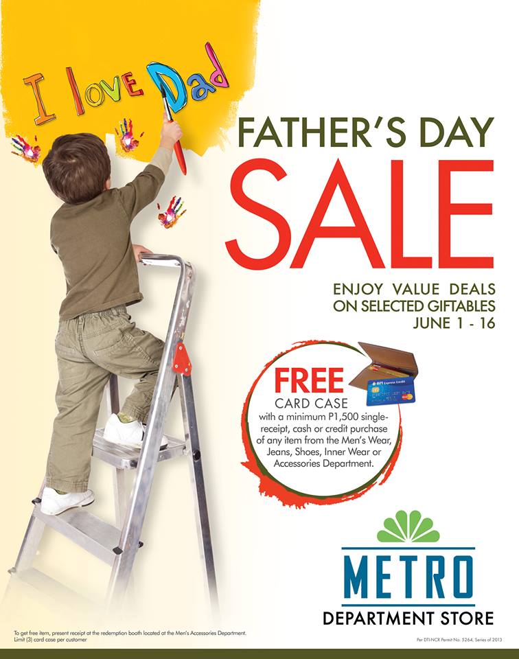 Metro Department Stores Fathers Day Sale June 2013