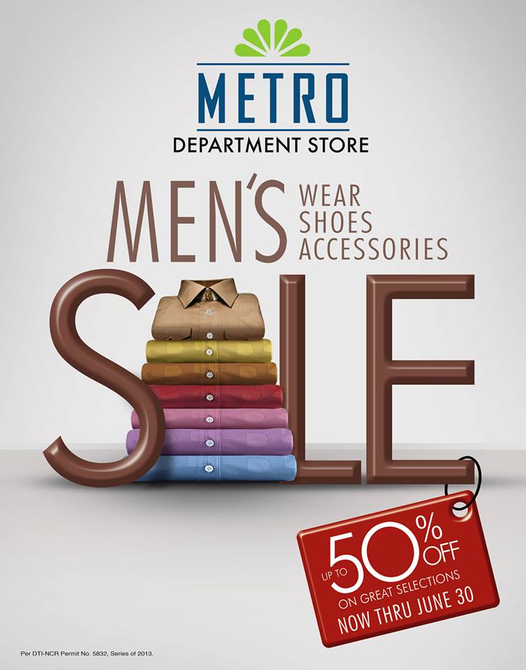 Metro Department Store Men's Wear Shoes & Accessories Sale June 2013