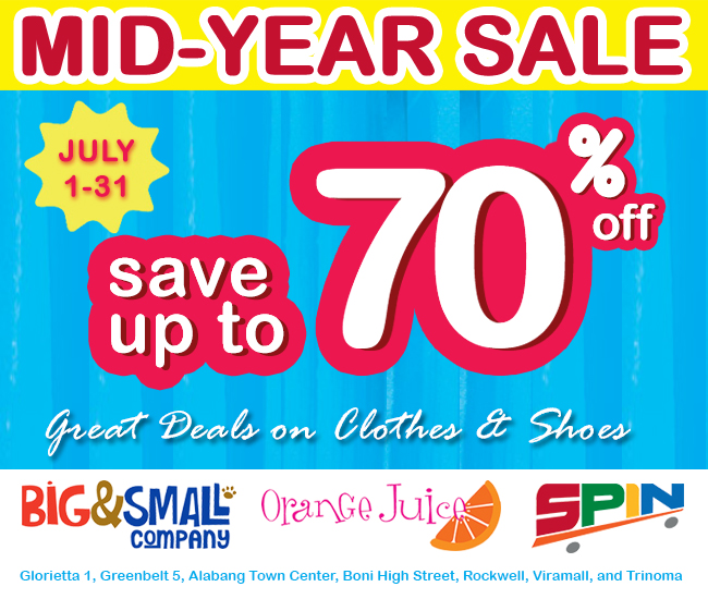 Big & Small Company, Orange Juice, Spin Mid-Year Sale July 2013