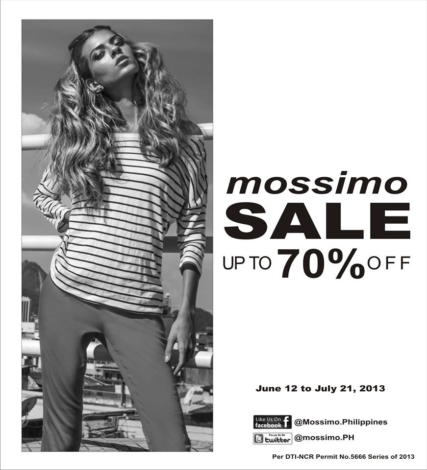 Mossimo End of Season Sale June - July 2013