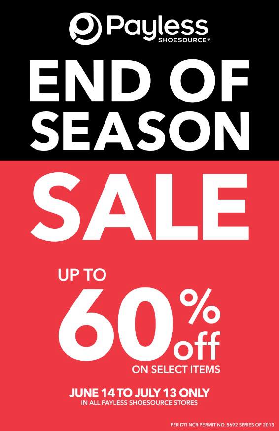 Payless Shoesource End Of Season Sale June - July 2013