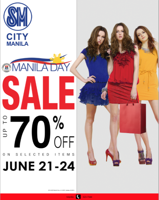 SM City Manila Manila Day Sale June 2013