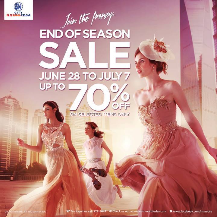 SM City North Edsa End of Season Sale June - July 2013