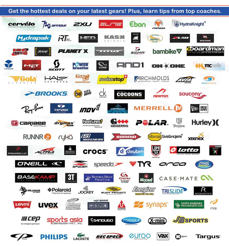 The Philippine Swim Bike Run Sale Expo Participating Brands June 2013