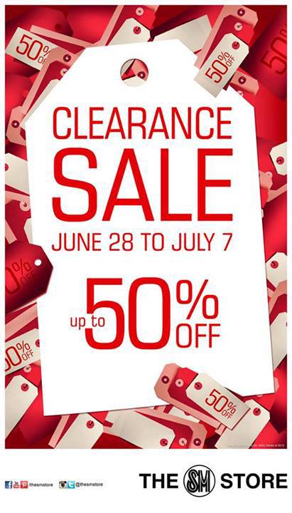 The SM Store Clearance Sale June - July 2013