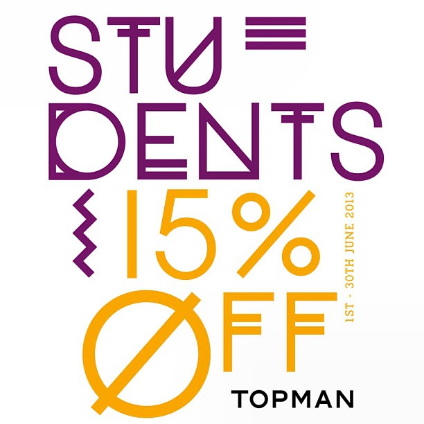 Topman Students Promo June 2013