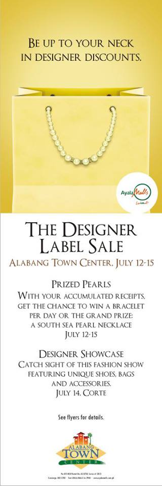 Alabang Town Center Designer Labels Sale July 2013