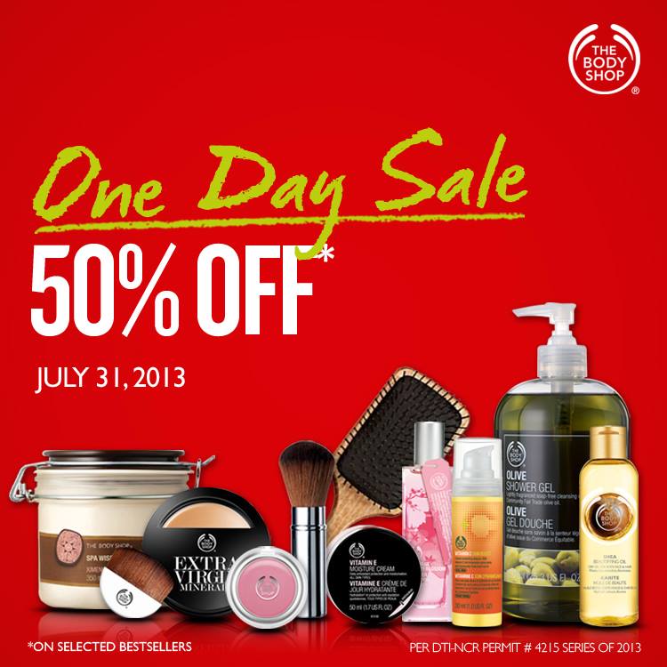 The Body Shop One-Day Sale July 2013