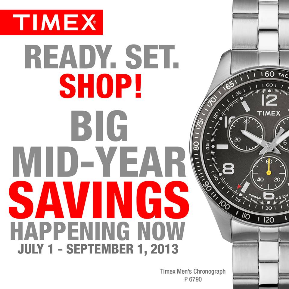 Timex Mid-Year Sale July - September 2013