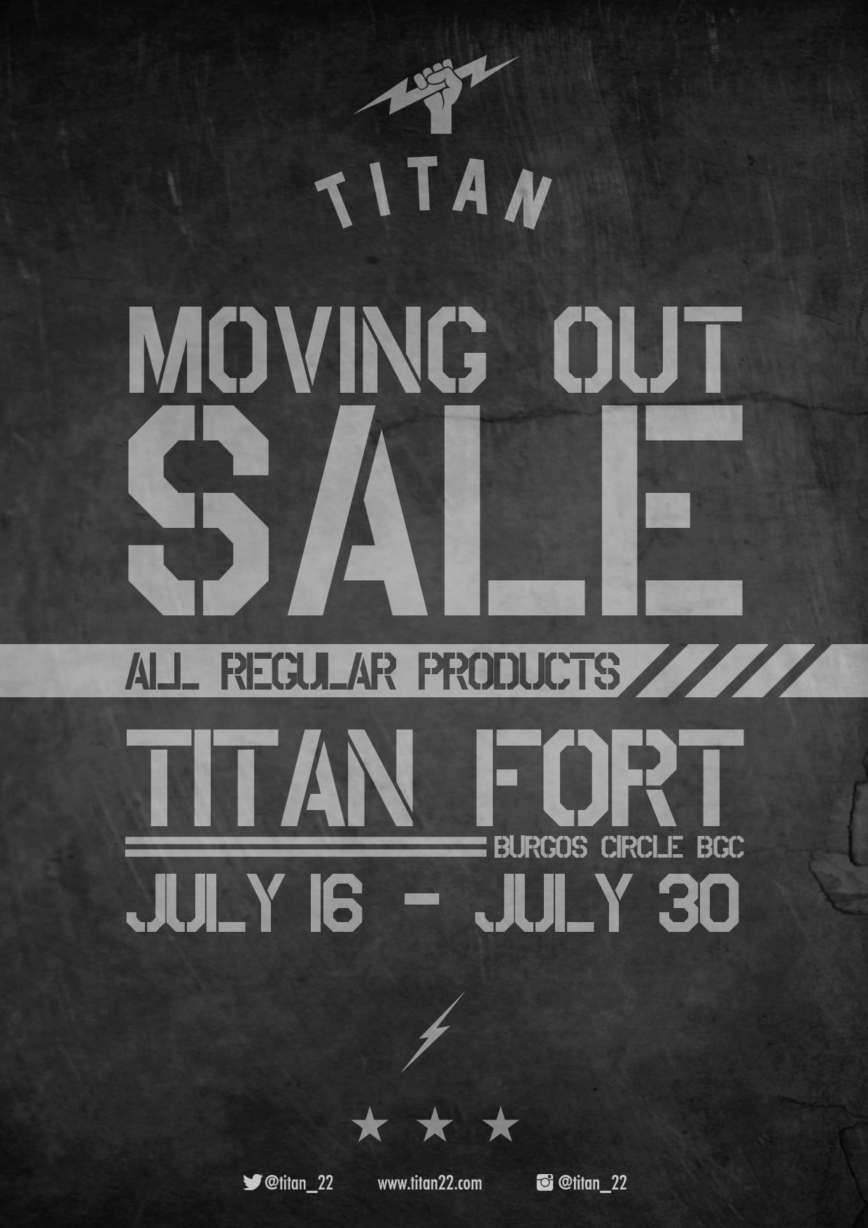 Titan Burgos Circle Moving Out Sale July 2013