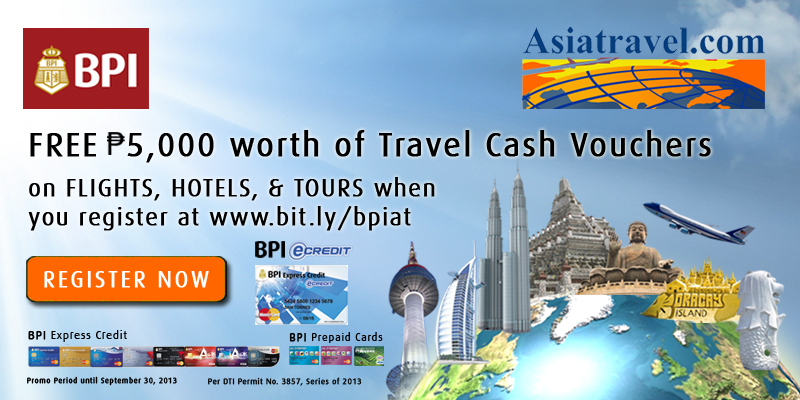 BPI + Asiatravel Promo July - August 2013