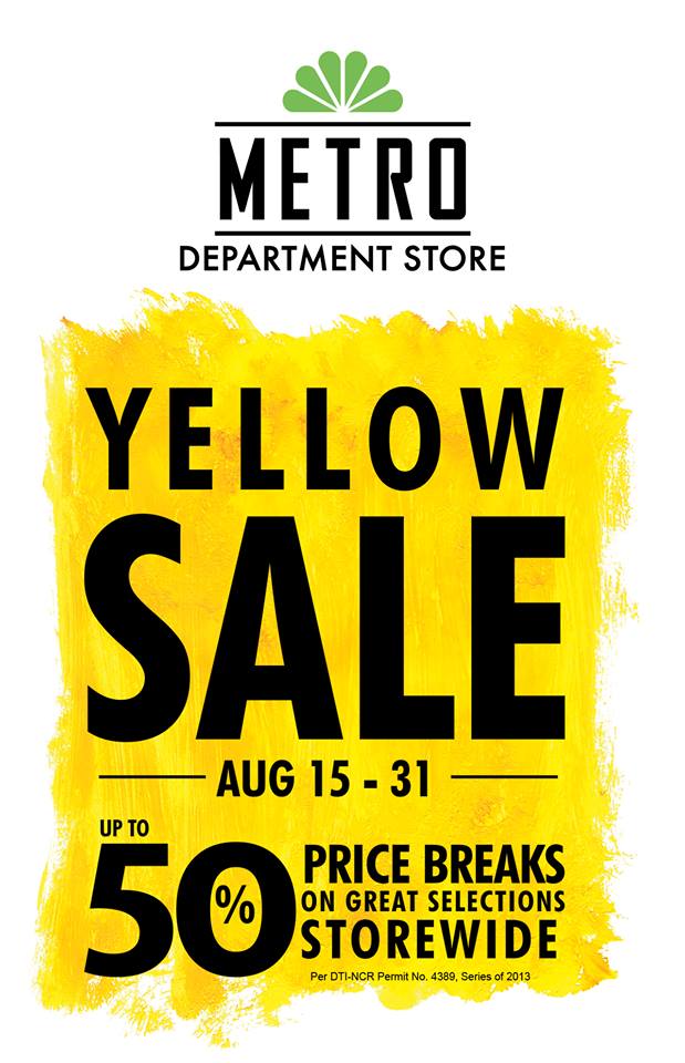 Metro Department Store Yellow Sale August 2013