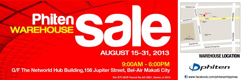 Phiten Warehouse Sale @ Networld Hub Building August 2013