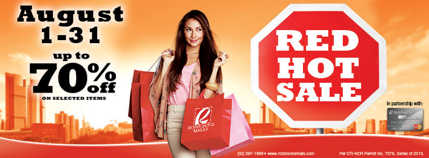 Robinsons Malls Red Hot Sale August 2013