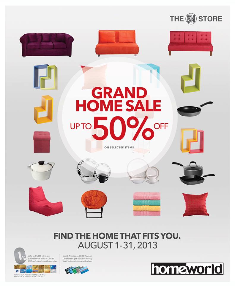 SM Homeworld Grand Home Sale August 2013