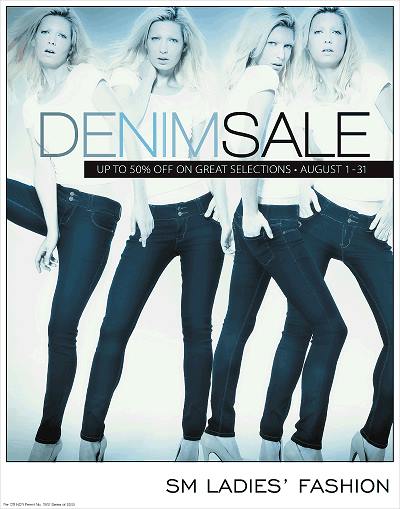 SM Ladies Fashion Denim Sale August 2013
