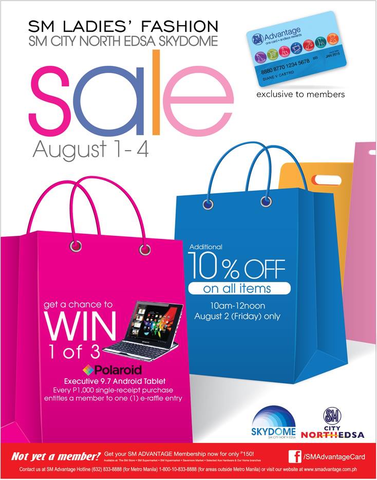 SM Ladies Fashion Sale @ SM City North Edsa August 2013