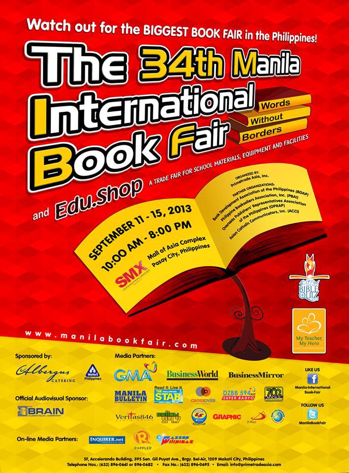 34th Manila International Book Fair @ SMX Convention Center September 2013