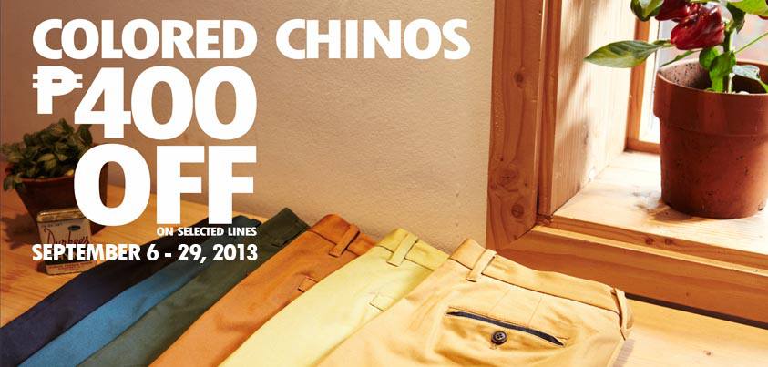 Basic House Colored Chinos Sale September 2013