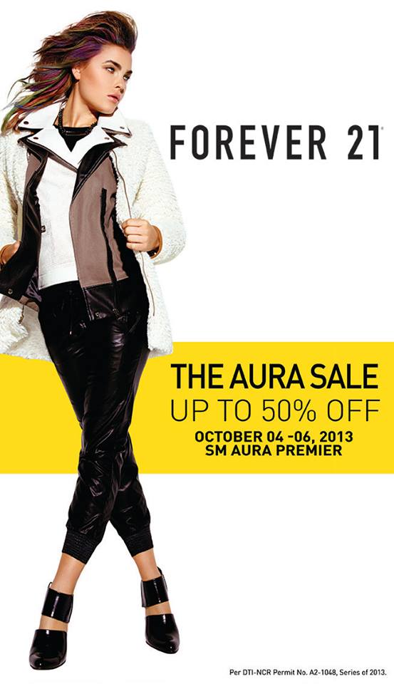 Forever 21 3-Day Sale @ SM Aura Premier October 2013