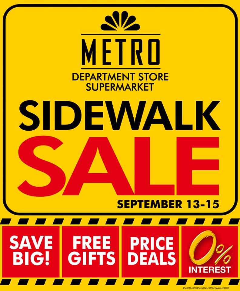 Metro Department Store & Supermarket Sidewalk Sale September 2013