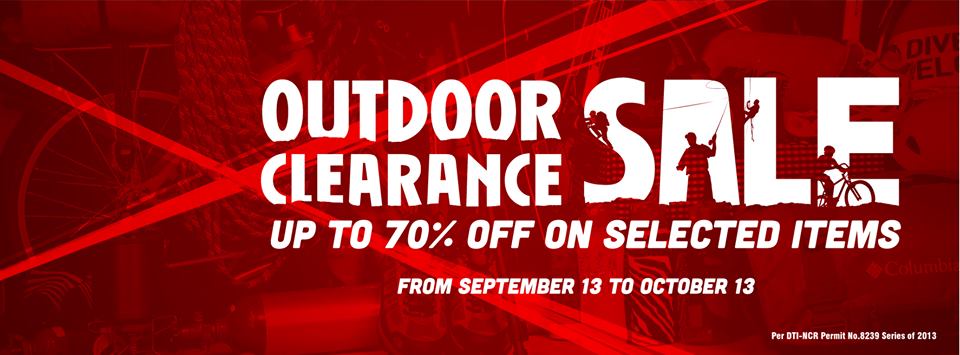 R.O.X. Outdoor Clearance Sale September - October 2013