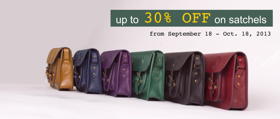 The School of Satchel Online Sale September - October 2013