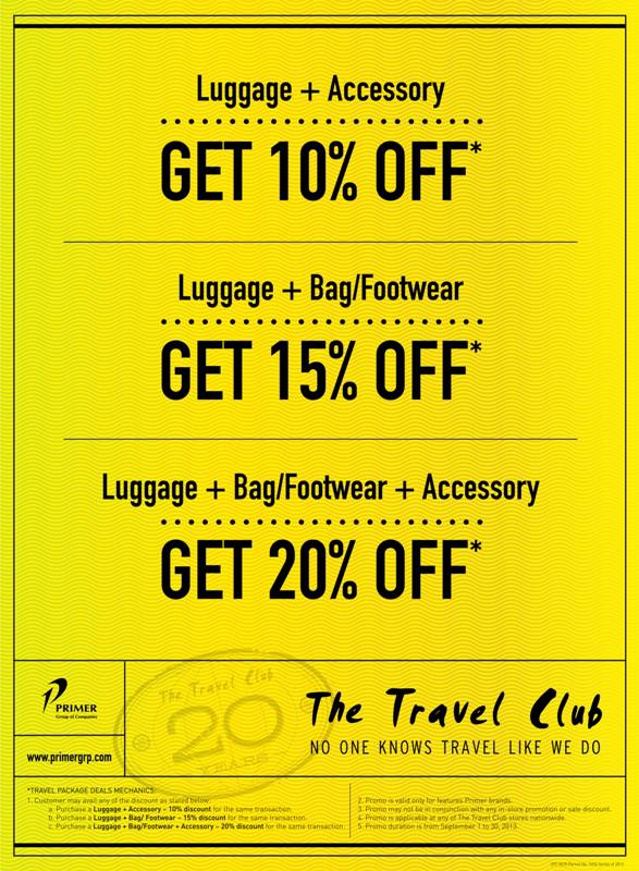 The Travel Club Package Deals Promo September 2013