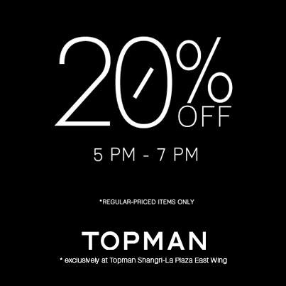 Topman Sale @ Shangri-La Plaza Mall September 2013