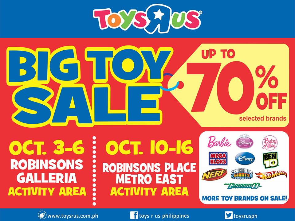 Toys R Us Big Toy Sale October 2013