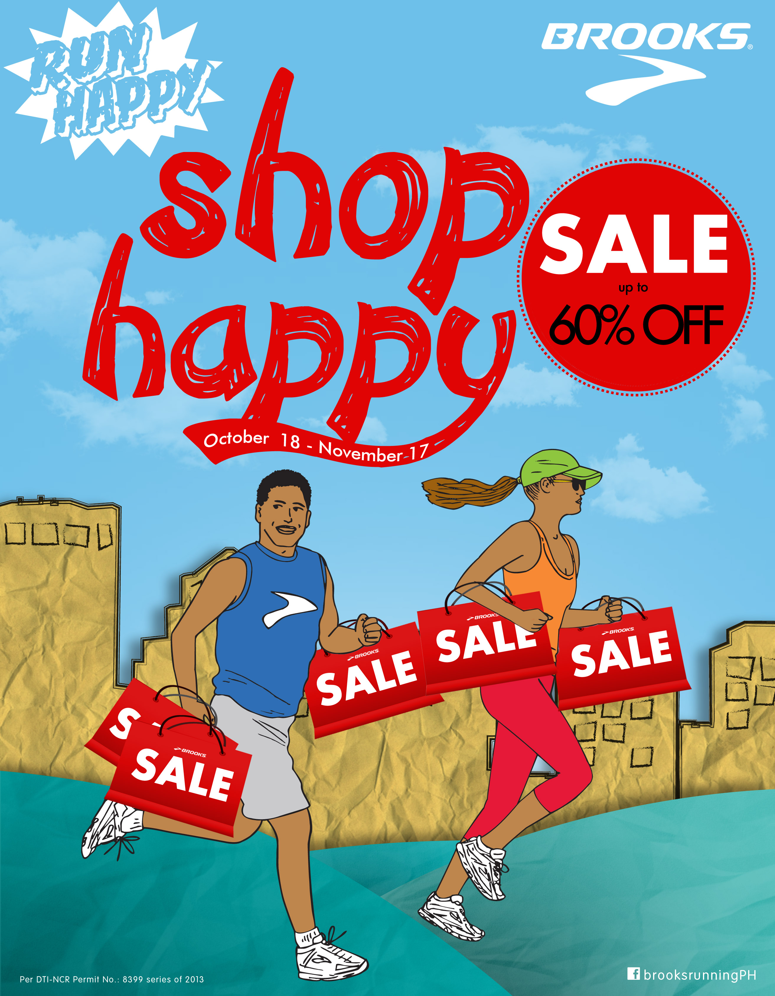 Brooks Run Happy Shop Happy Sale @ SM City North Edsa October - November 2013