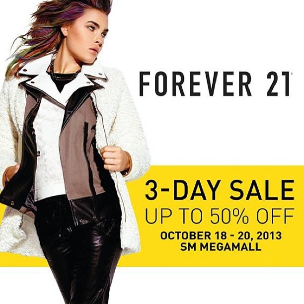Forever 21 3-Day Sale @ SM Megamall October 2013